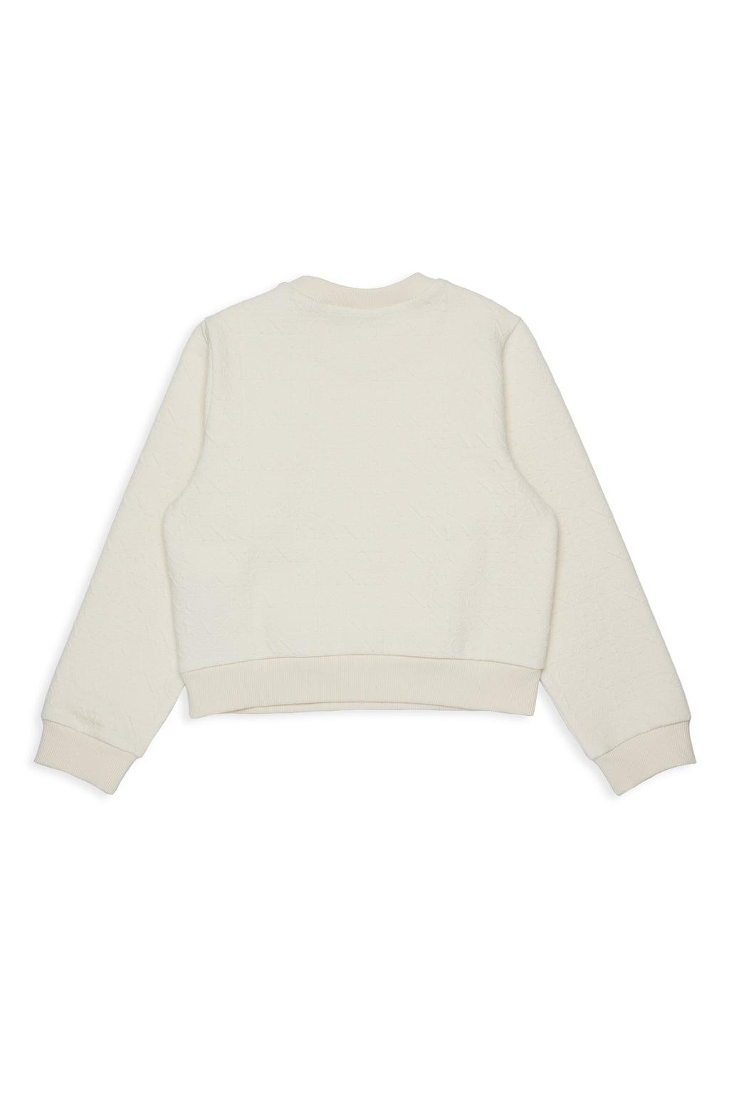 JACQUARD ALLOVER LOGO SWEATSHIRT