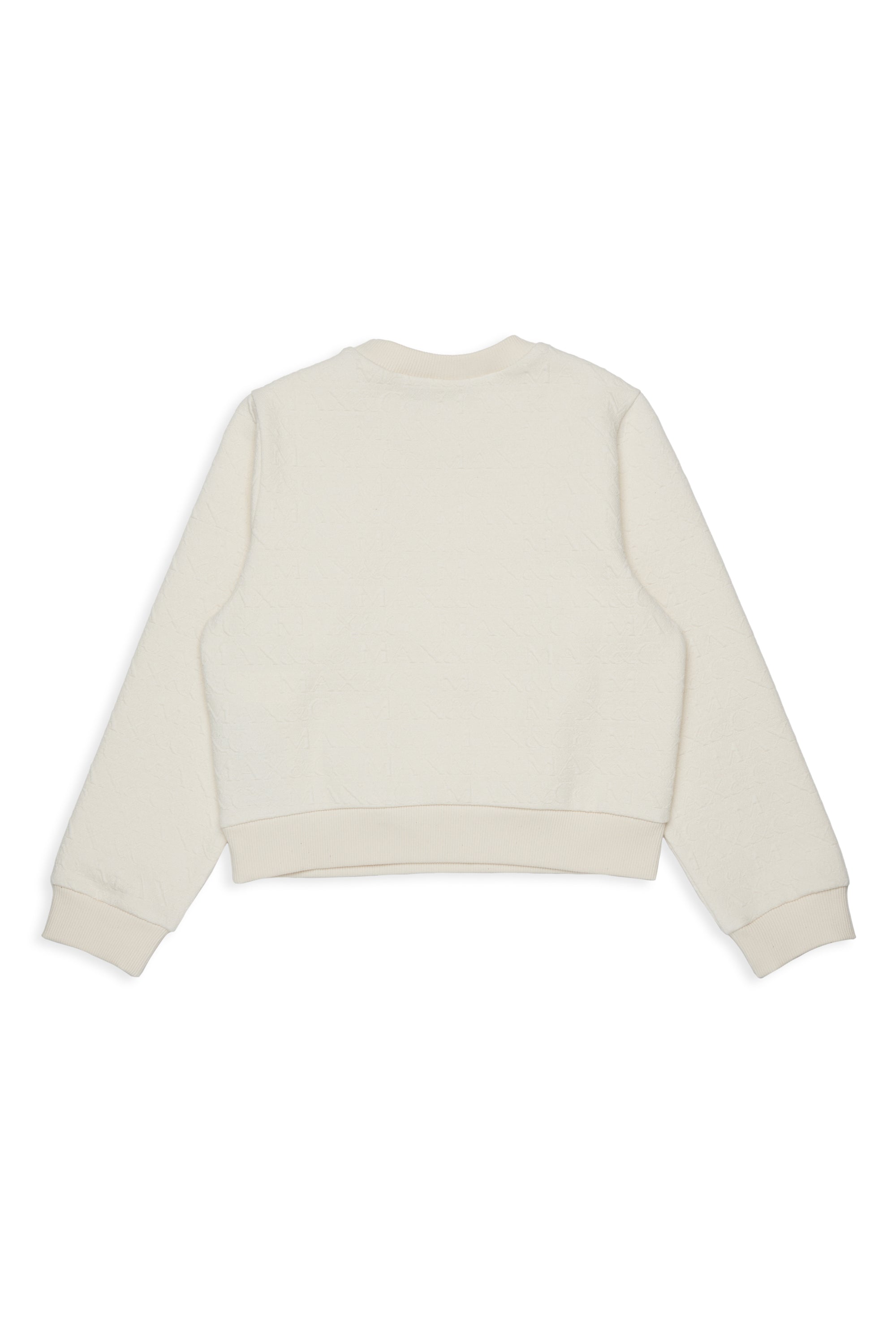 JACQUARD ALLOVER LOGO SWEATSHIRT