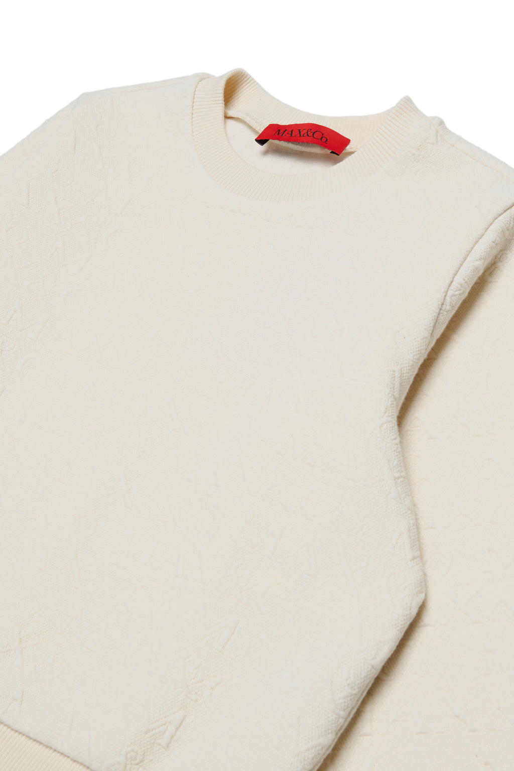 JACQUARD ALLOVER LOGO SWEATSHIRT