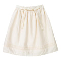 Miriam ecru midi skirt with lace details