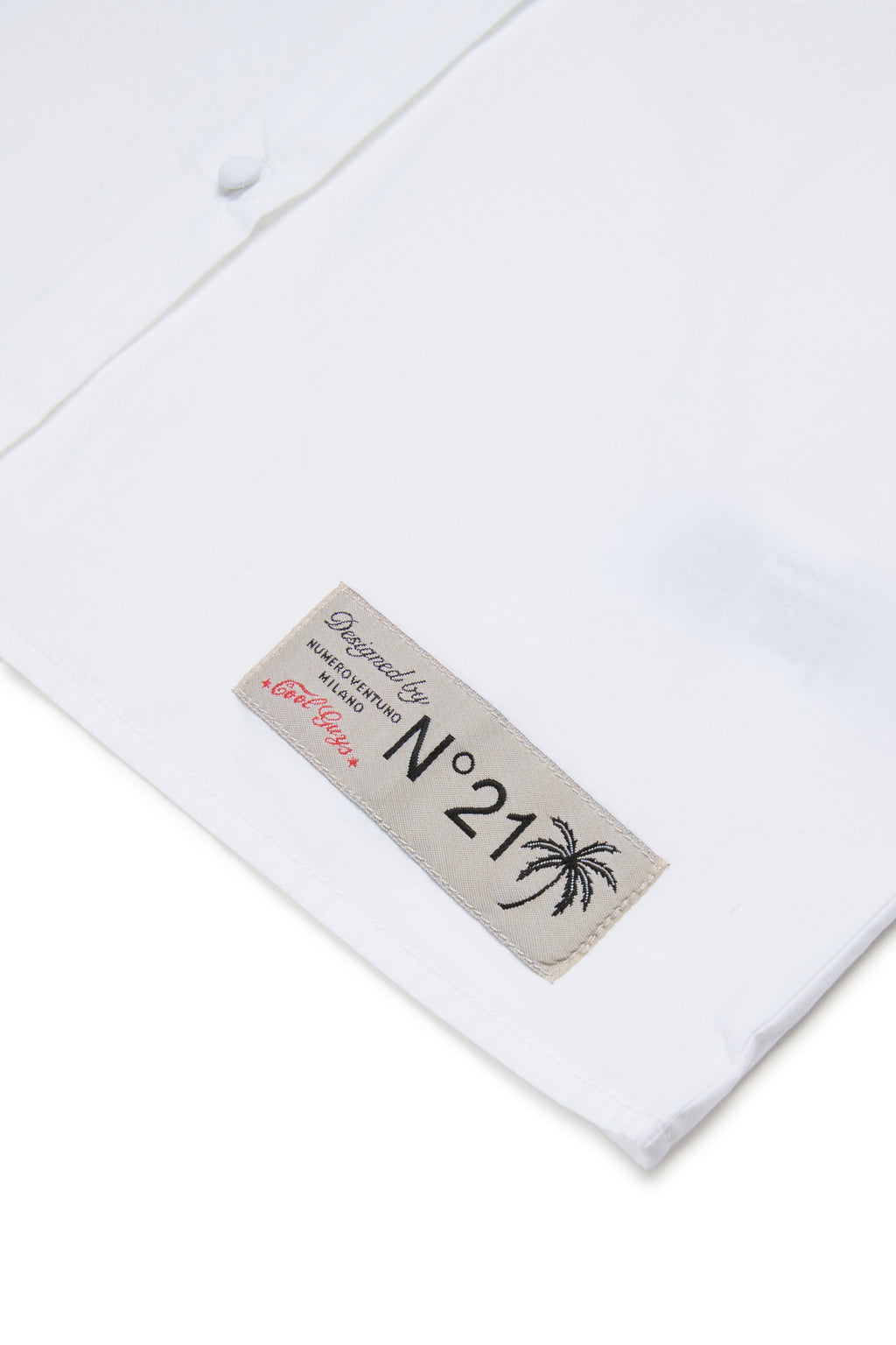 N21 SLVLESS BUTTON UP SHIRT W/ JEWEL COLLAR