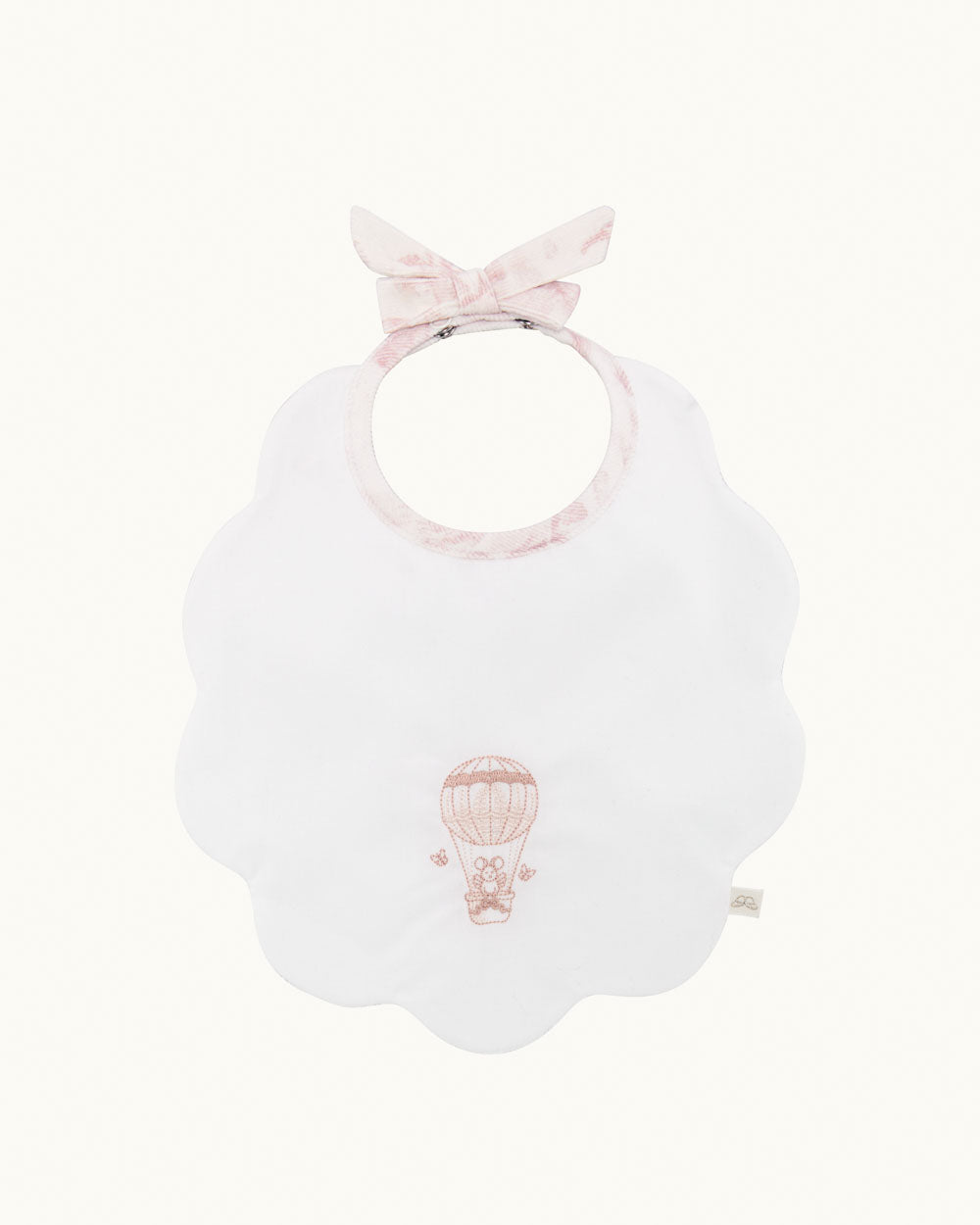 Darcy Toile de Jouy Scallop Bib - Two Pack