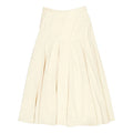 Clubhouse Ivory Angled Pleated Skirt
