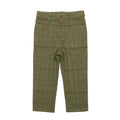Olive Plaid Wool Pants