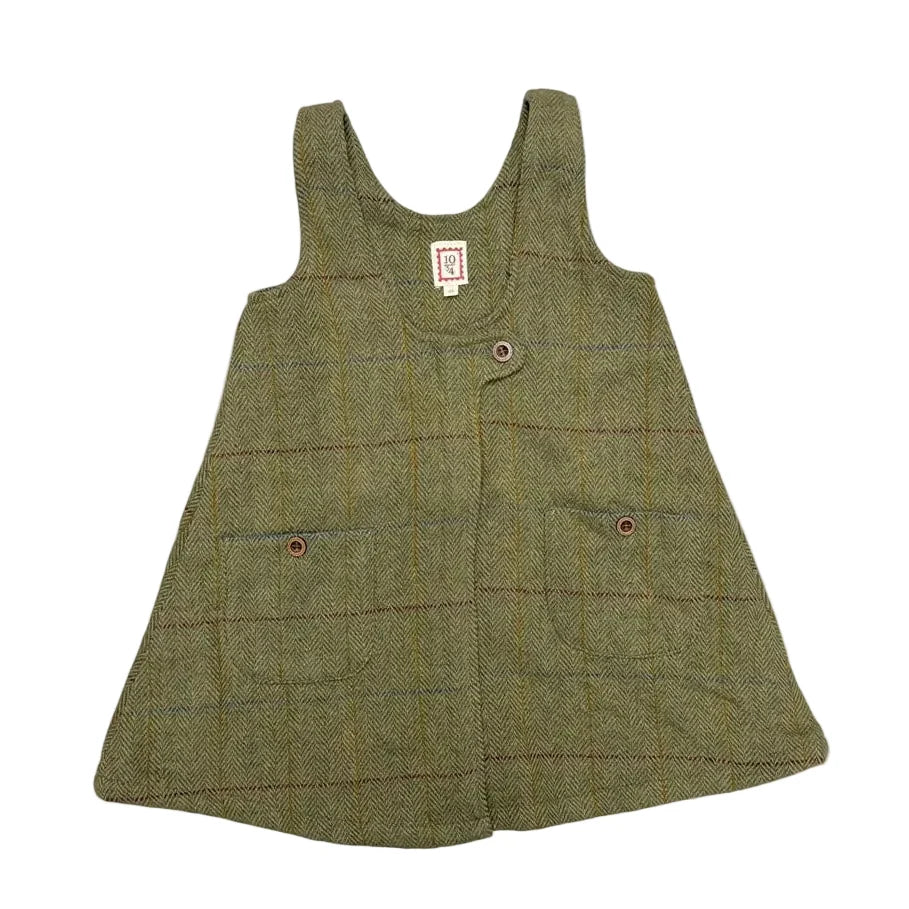Olive Plaid Wool Jumper
