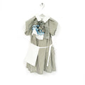KHAKI STRIPES DRESS