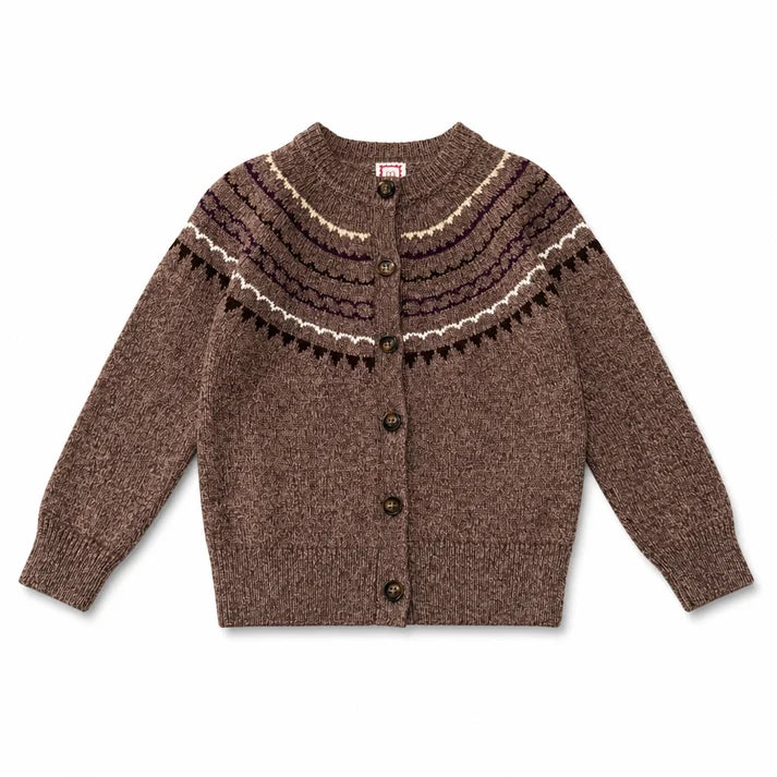 Mauve Fairisle Cardigan - 1984