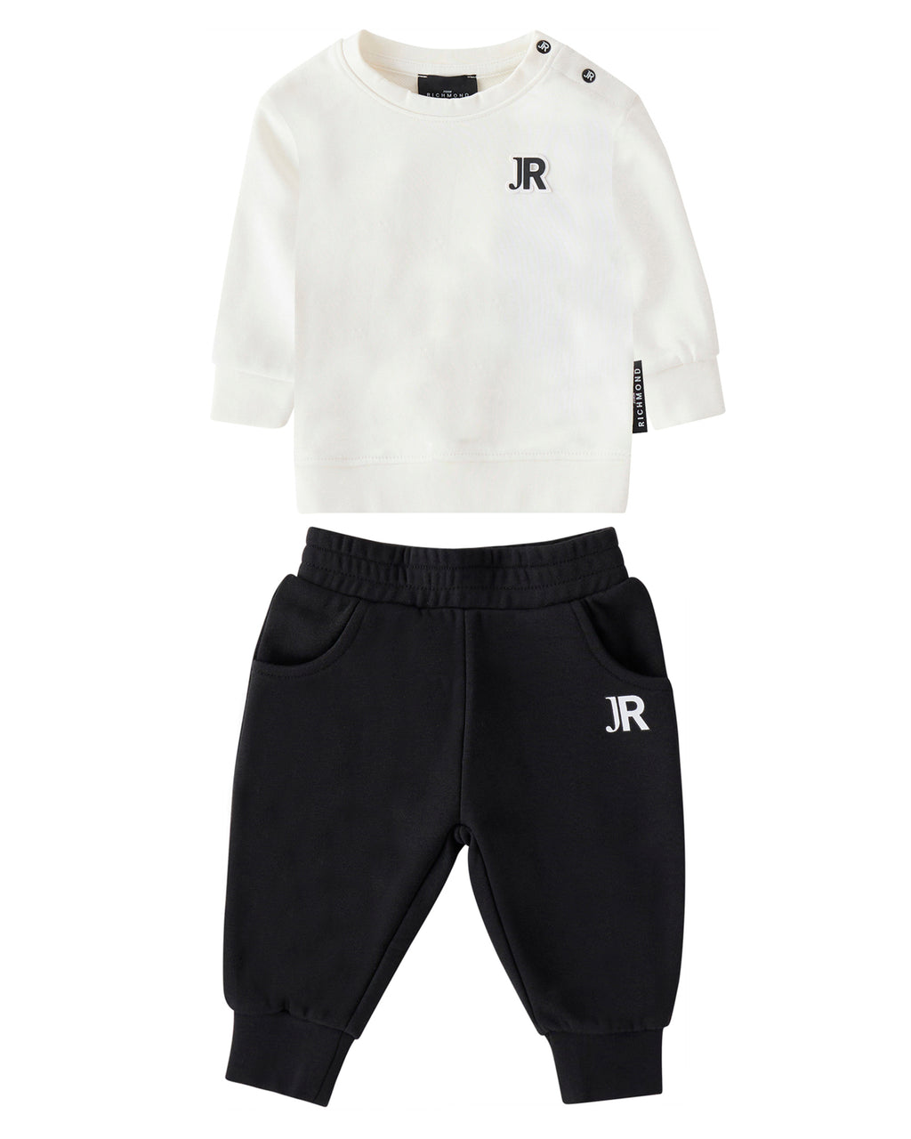 Sweatshirt/Set - O-Wht/Blk