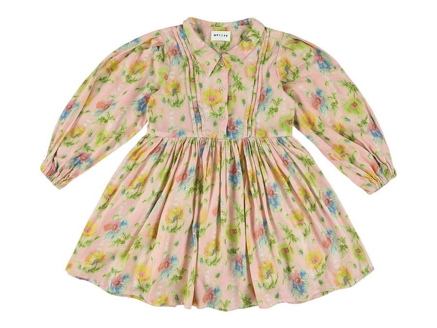 Morley robin long Girls dress with pleats
