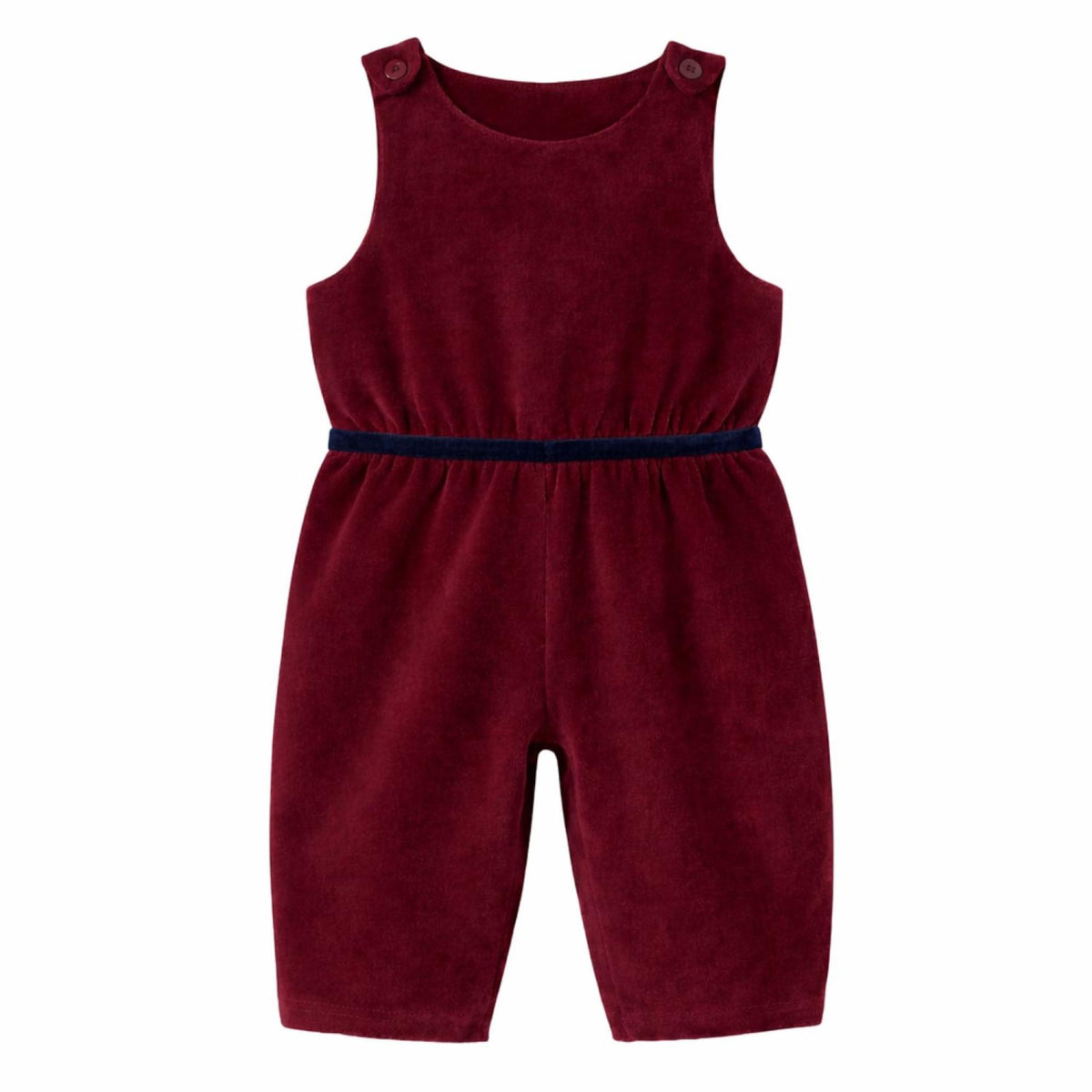 Salvador Granate Velvet Overalls