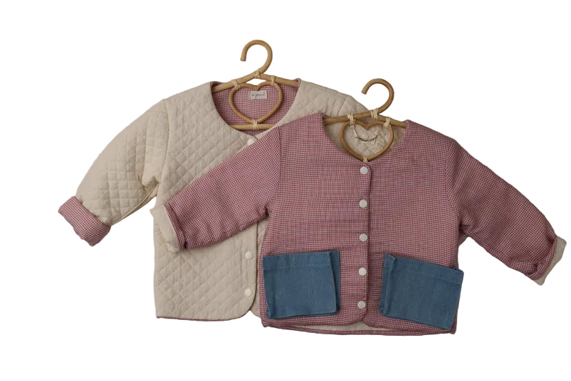 Reversible Jacket in Brick Checkered
