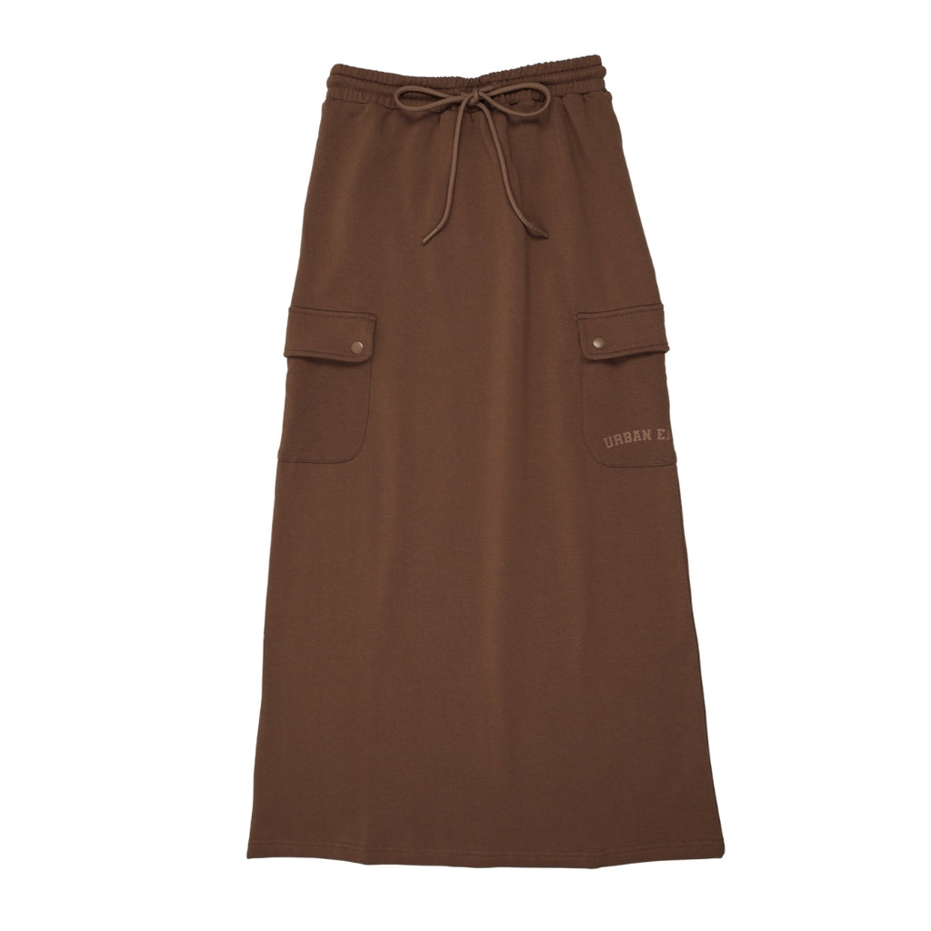 Midi Sweatset Sweatskirt - Brown