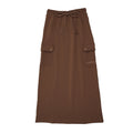 Midi Sweatset Sweatskirt - Brown