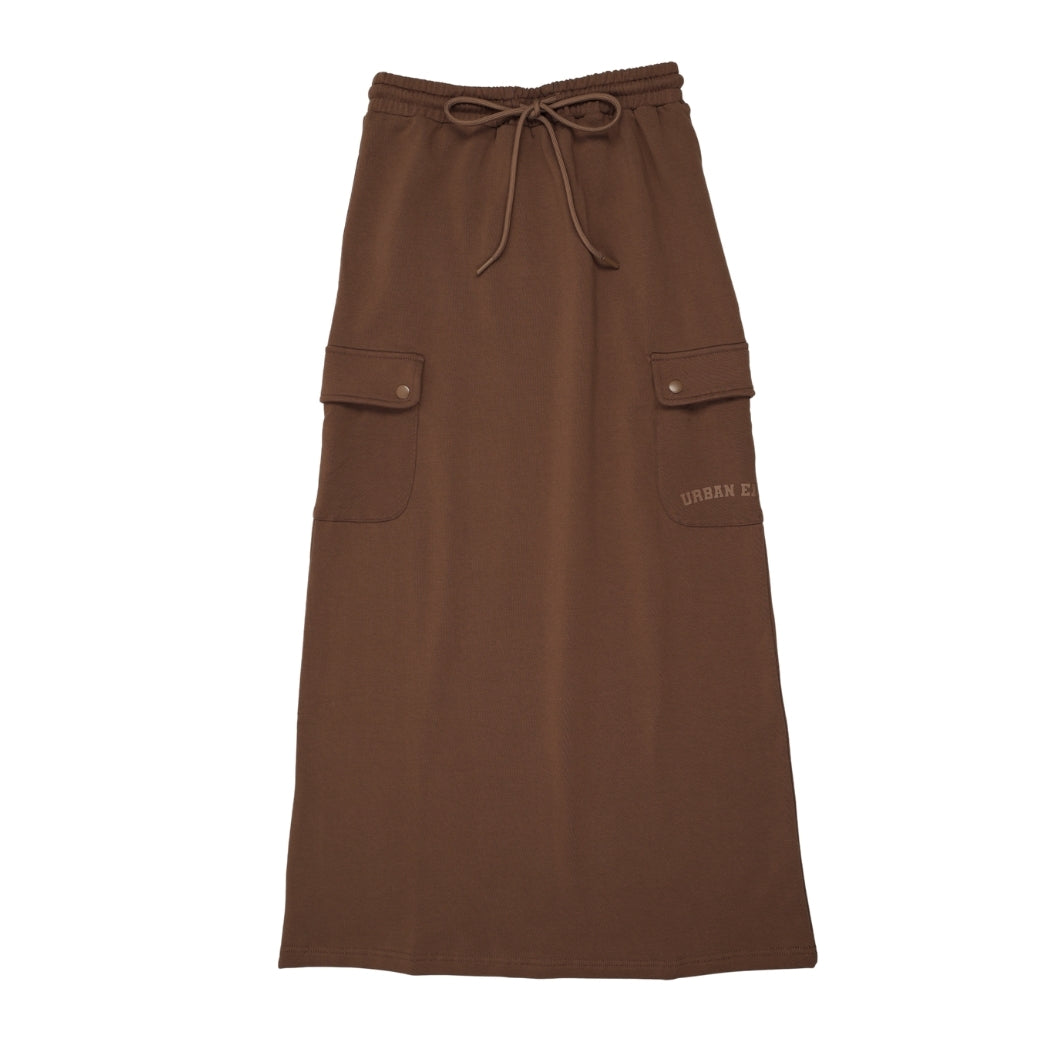 Midi Sweatset Sweatskirt - Brown