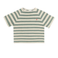 Sage Green Off White Stripe To T-Shirt