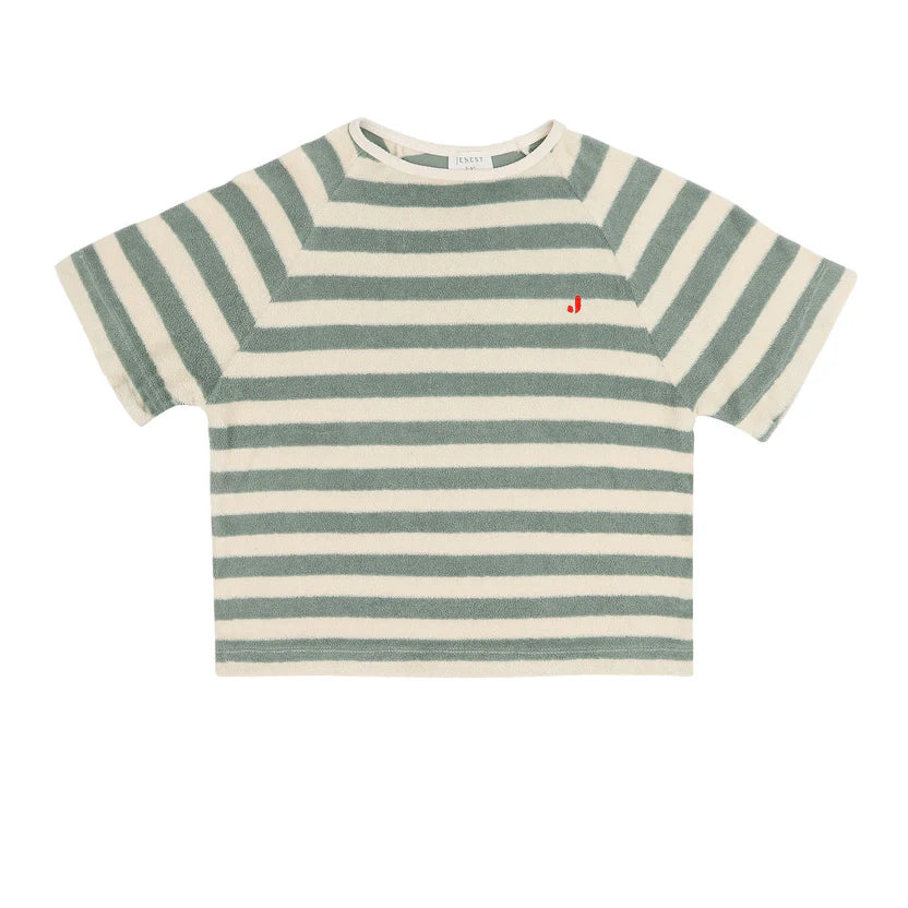 Sage Green Off White Stripe To T-Shirt