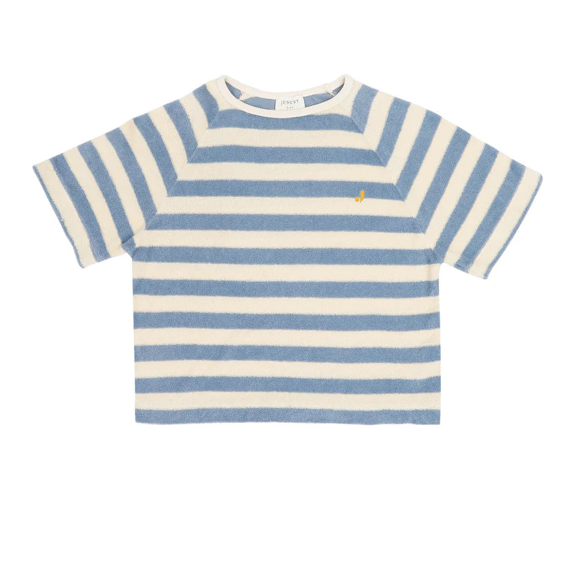 Water Blue Off White Stripe To T-Shirt