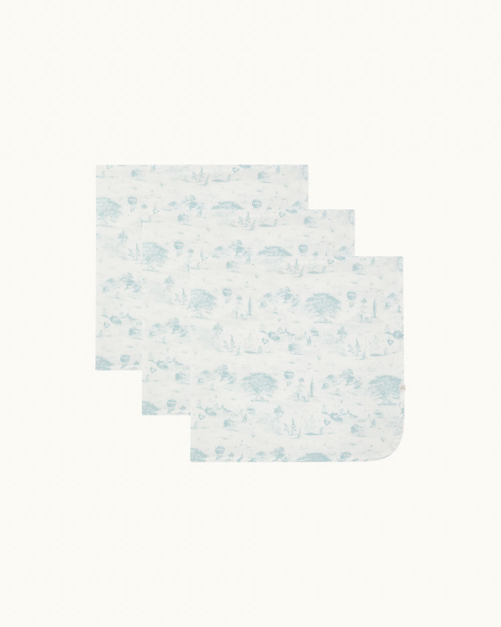 Baker Toile de Jouy Muslin Set - Blue