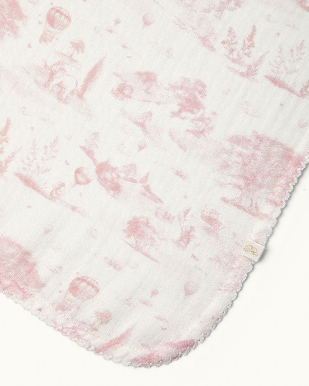 Baker Toile de Jouy Muslin Set - Pink