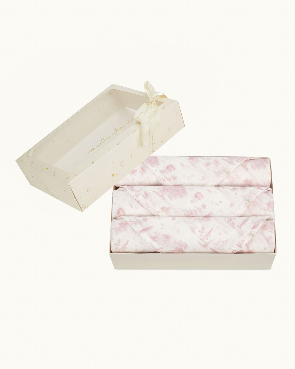 Baker Toile de Jouy Muslin Set - Pink