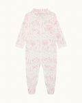 Charles Toile de Jouy Sleepsuit - Pink