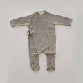 Terry Footed Kimono Taupe