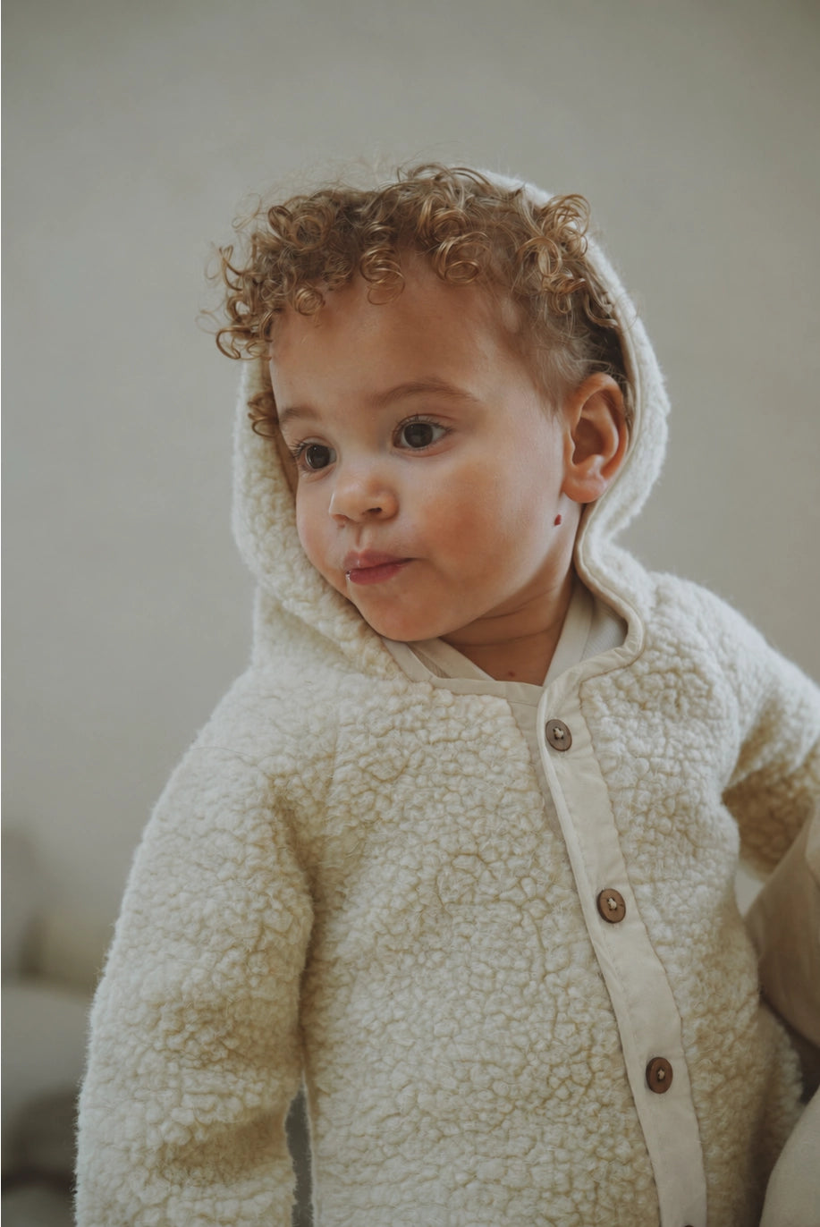 Sherpa Babysuit - Milk