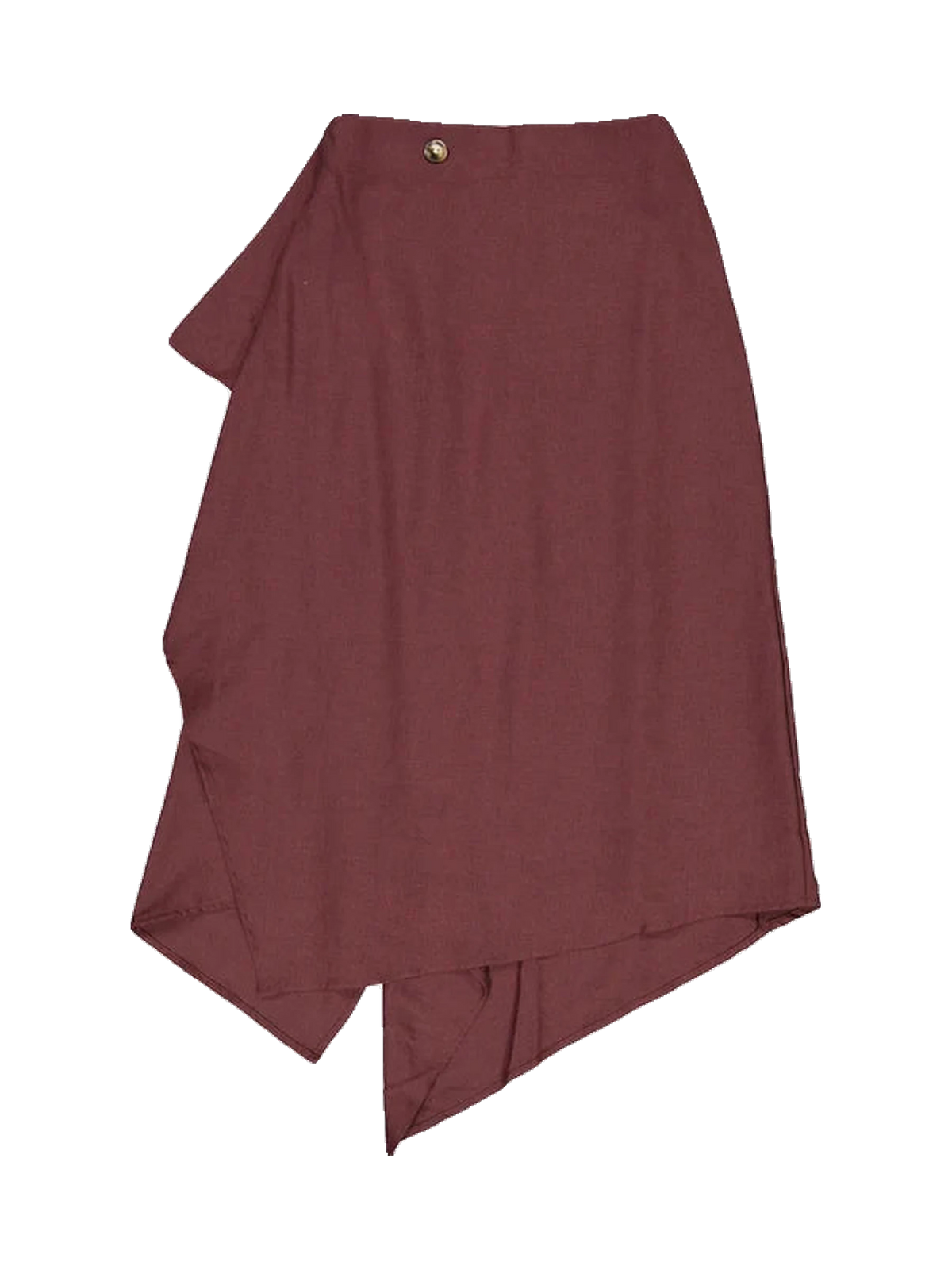 Clubhouse kids Wine Asymmetrical Wrap Skirt