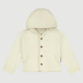 Wool Hooded Jacket - Milk