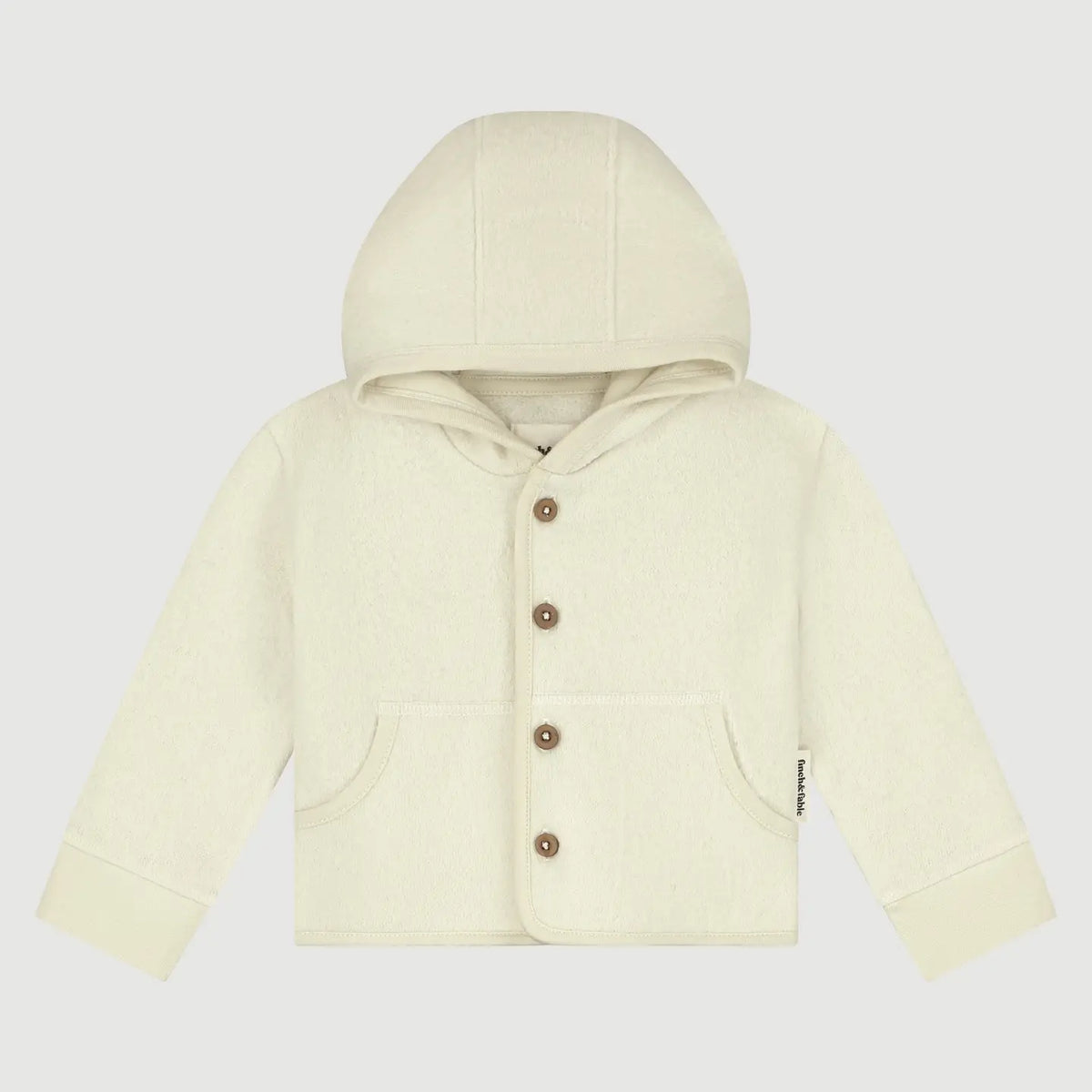 Wool Hooded Jacket - Milk