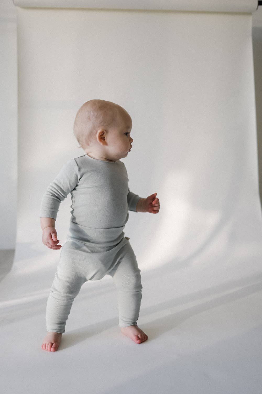 High Belly Pant Taupe 6-12 mo