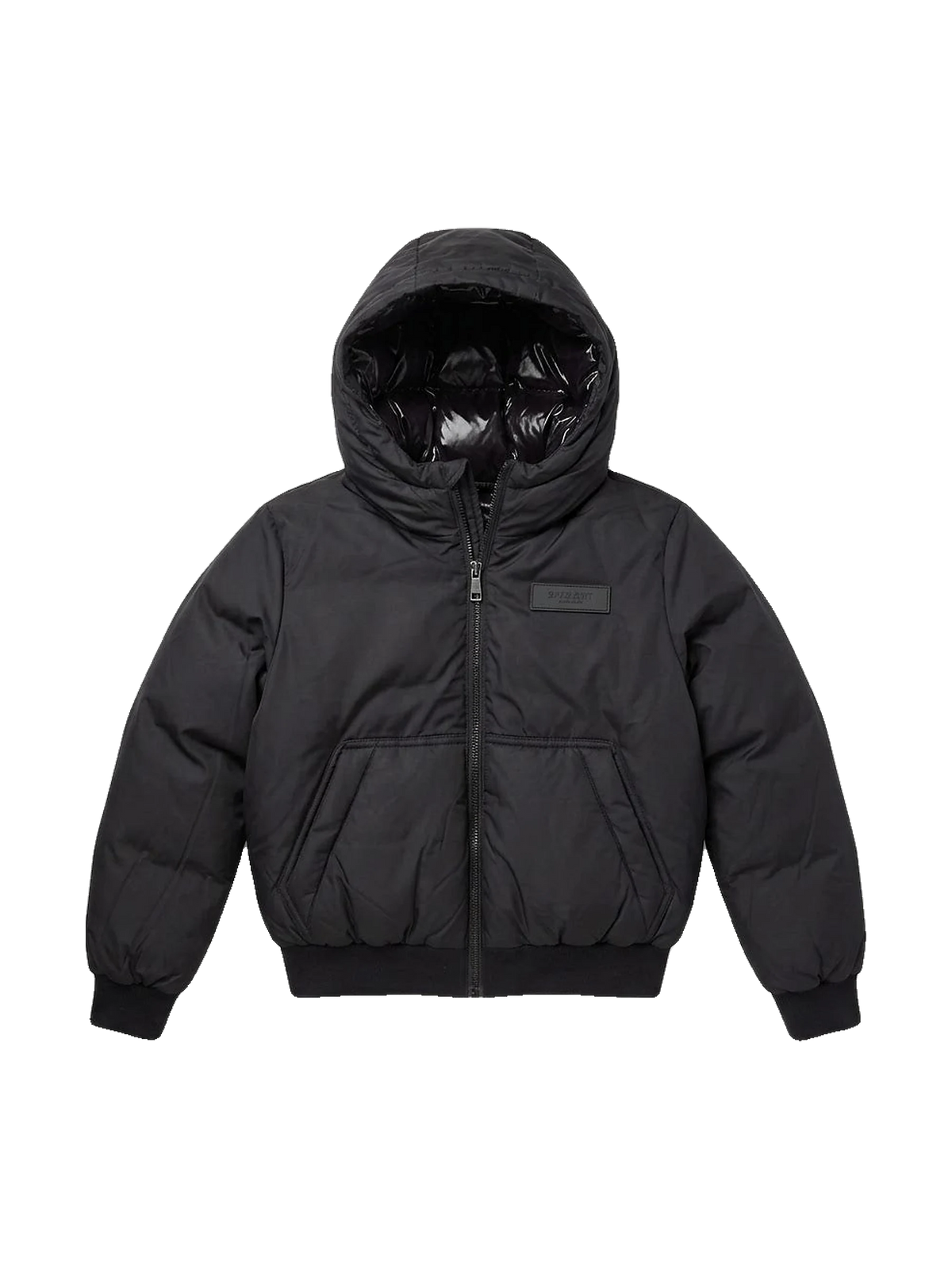 Denali Outerwear Boys Bomber with Kangaroo Pocket - Black