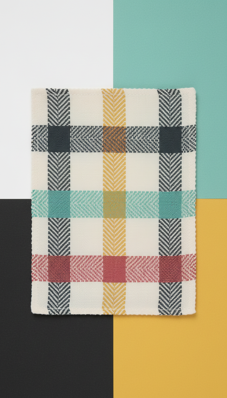 Modern Herringbone Cotton Fabric