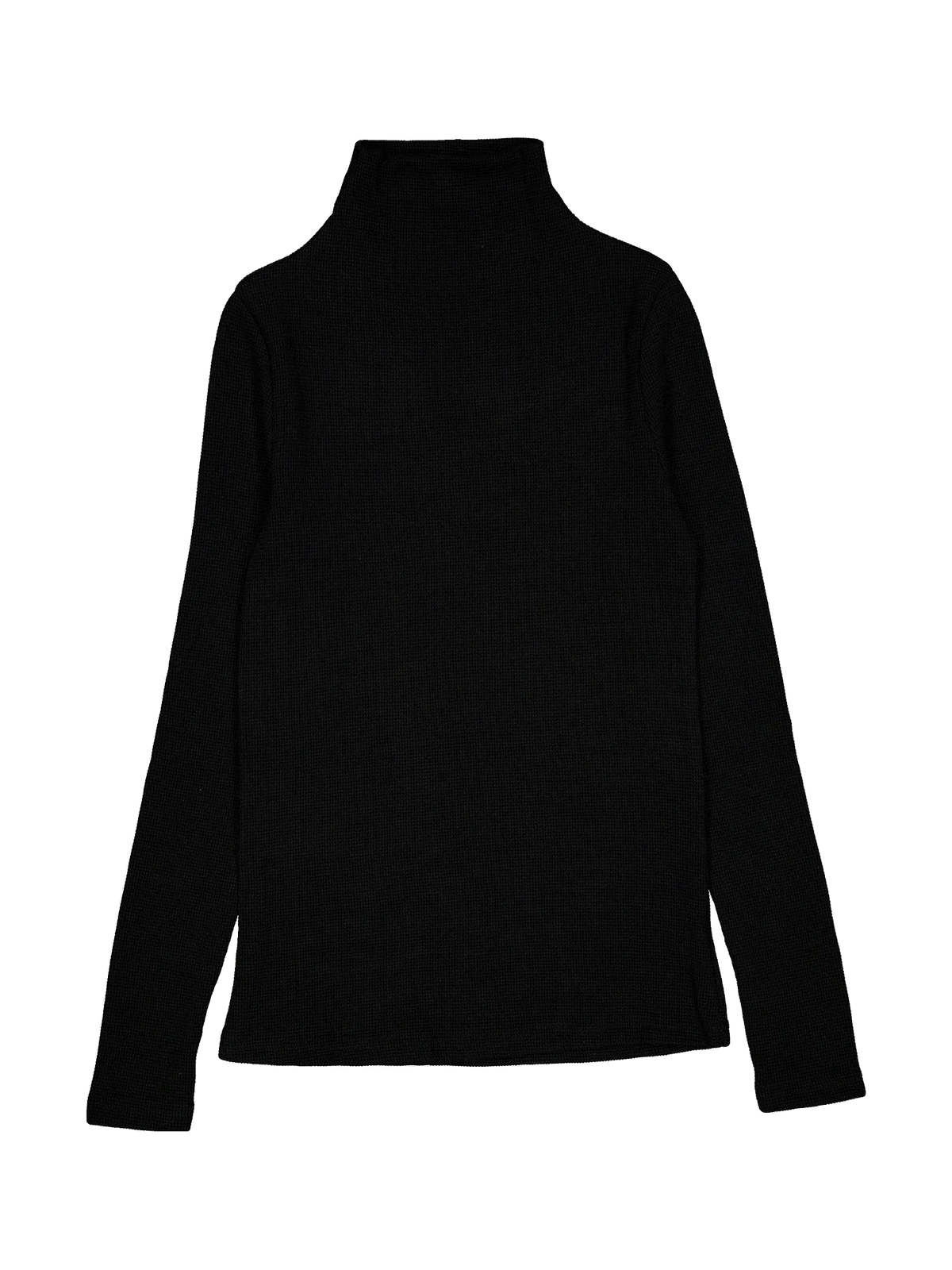 Elements kids Black Waffle Turtleneck
