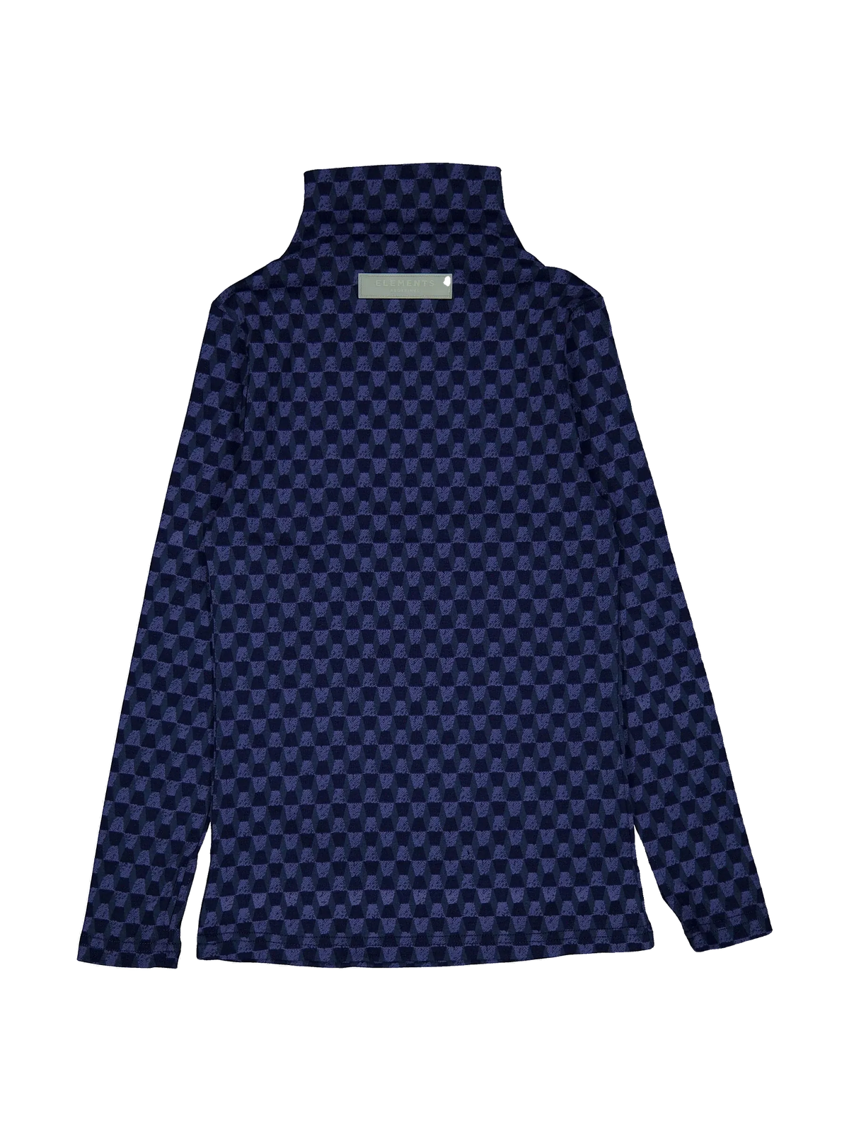 Elements kids Navy Geometric Turtleneck, view 2