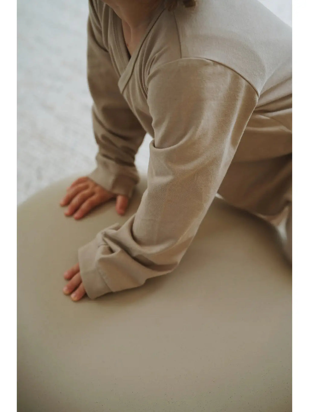 Footed Babygrow - Soft Sand