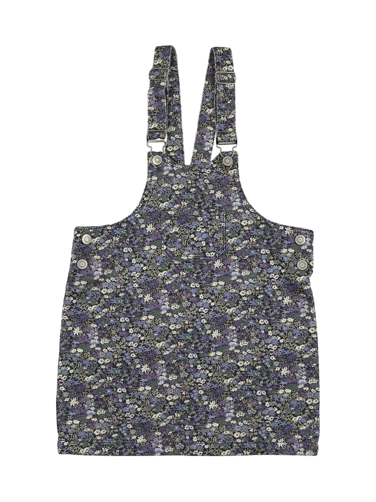 Farren and Me kids Denim Jumper – Navy Liberty Print
