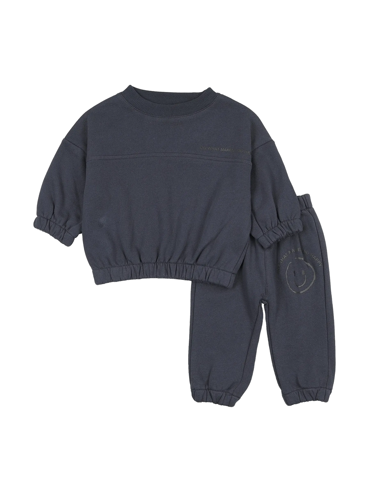 Farren and Me kids French Terry 2-piece Set – Navy