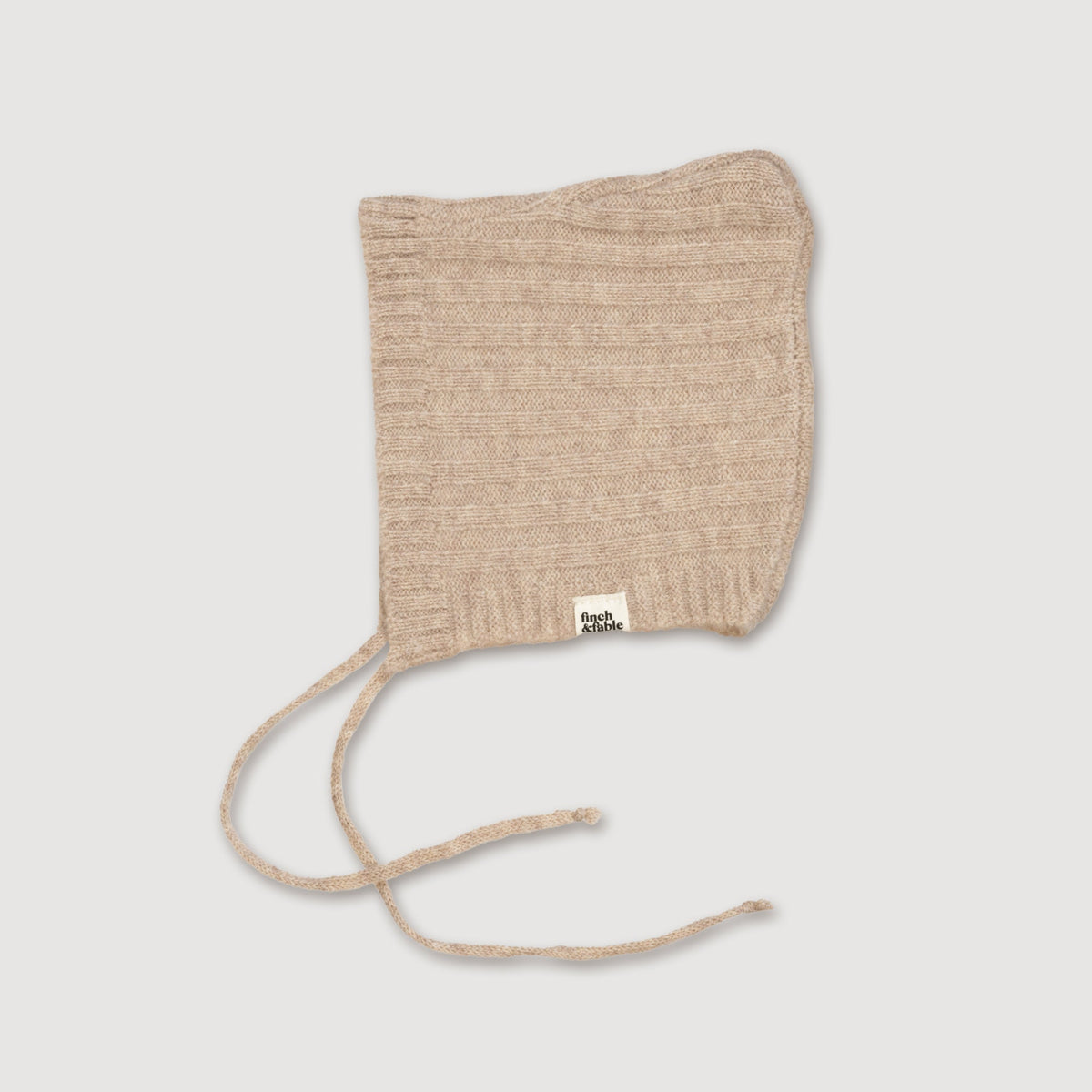 Finch and Fable kids Wool Knitted Bonnet - Oat