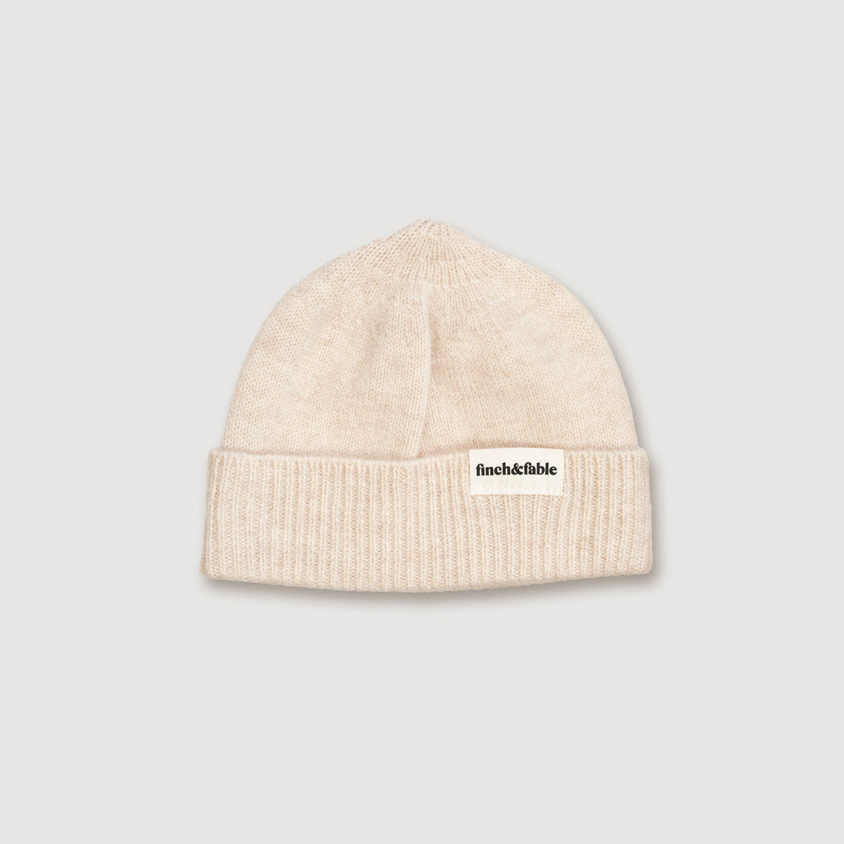 Finch and Fable kids Wool Knitted Fisherman's Beanie - Milk