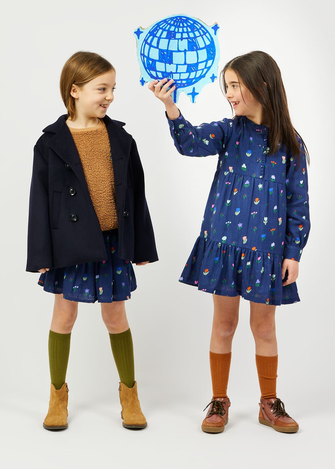 Arsène et les Pipelettes kids Floral Dress - alternate view