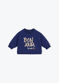 Baby Bonjour La Vie Sweatshirt - Navy