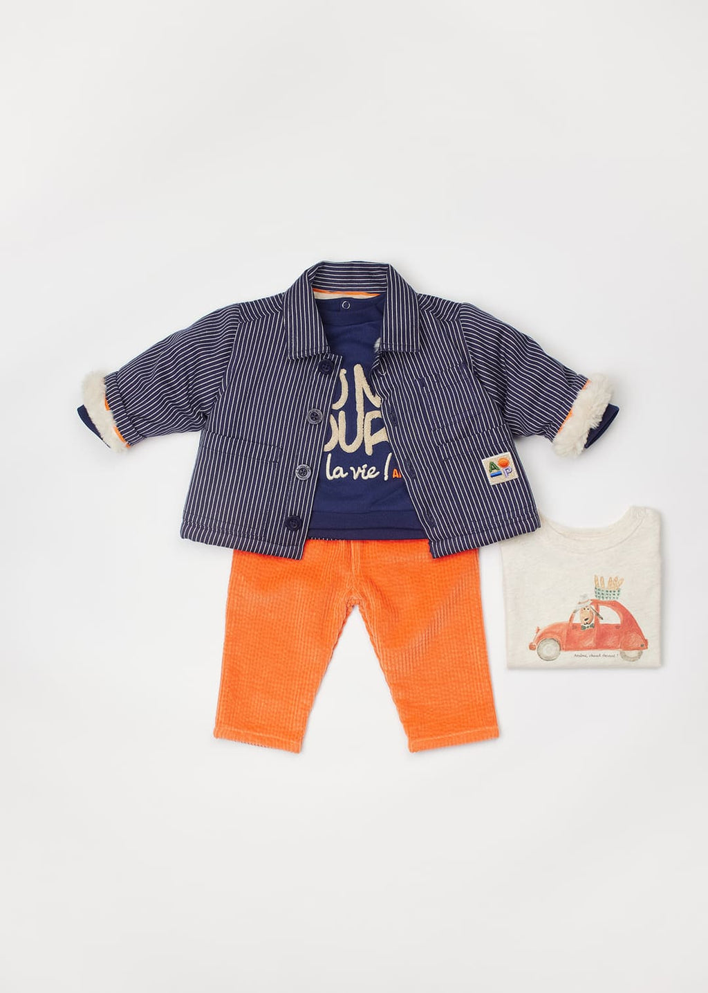 Baby Bonjour La Vie Sweatshirt - Navy