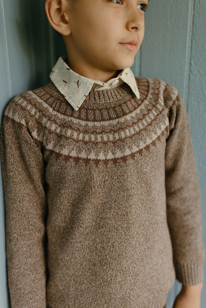 Brown Fairisle Sweater