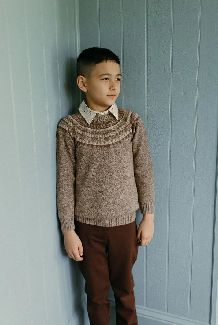 Brown Fairisle Sweater