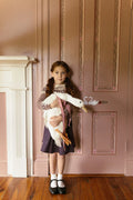 Purple Wool Pleated Skirt