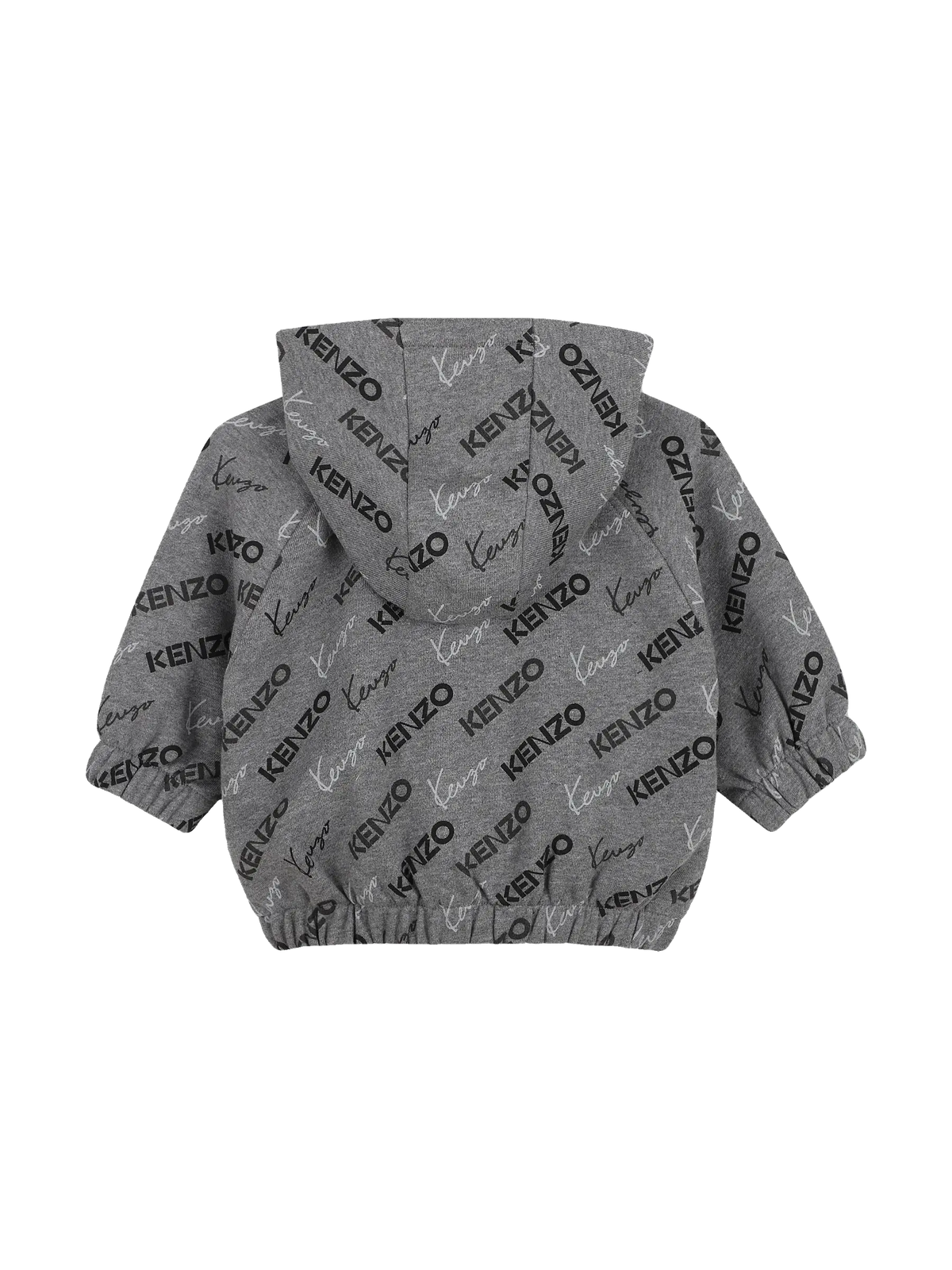 Kenzo kids Cardigan And Pants Set In Unbrushed Fleece - Grey Marl, view 4