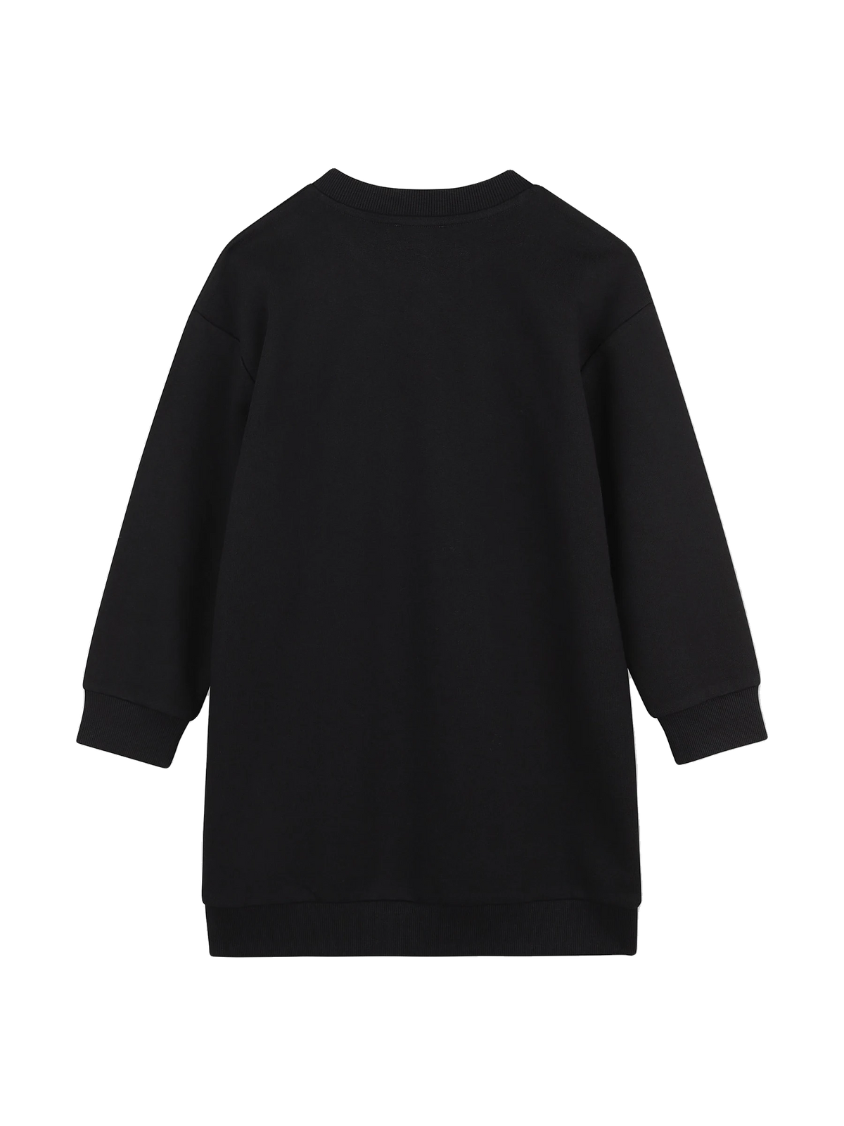 Kenzo Kids black French terry sweatshirt dress, back view