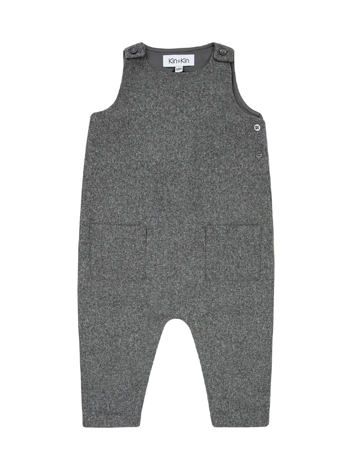 Kin and Kin Boy's Long Romper – Grey