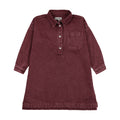 Shirt Dress – Washed Burgundy - Kin and Kin